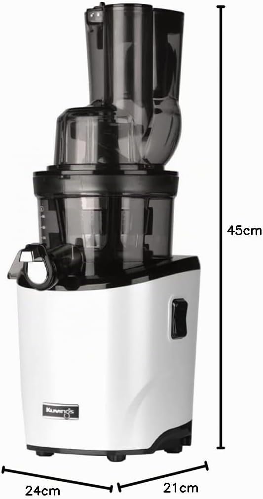 Kuvings Entsafter REVO830 - Doppelte Einfüllöffnung, automatisches Schneidesystem (Weiss