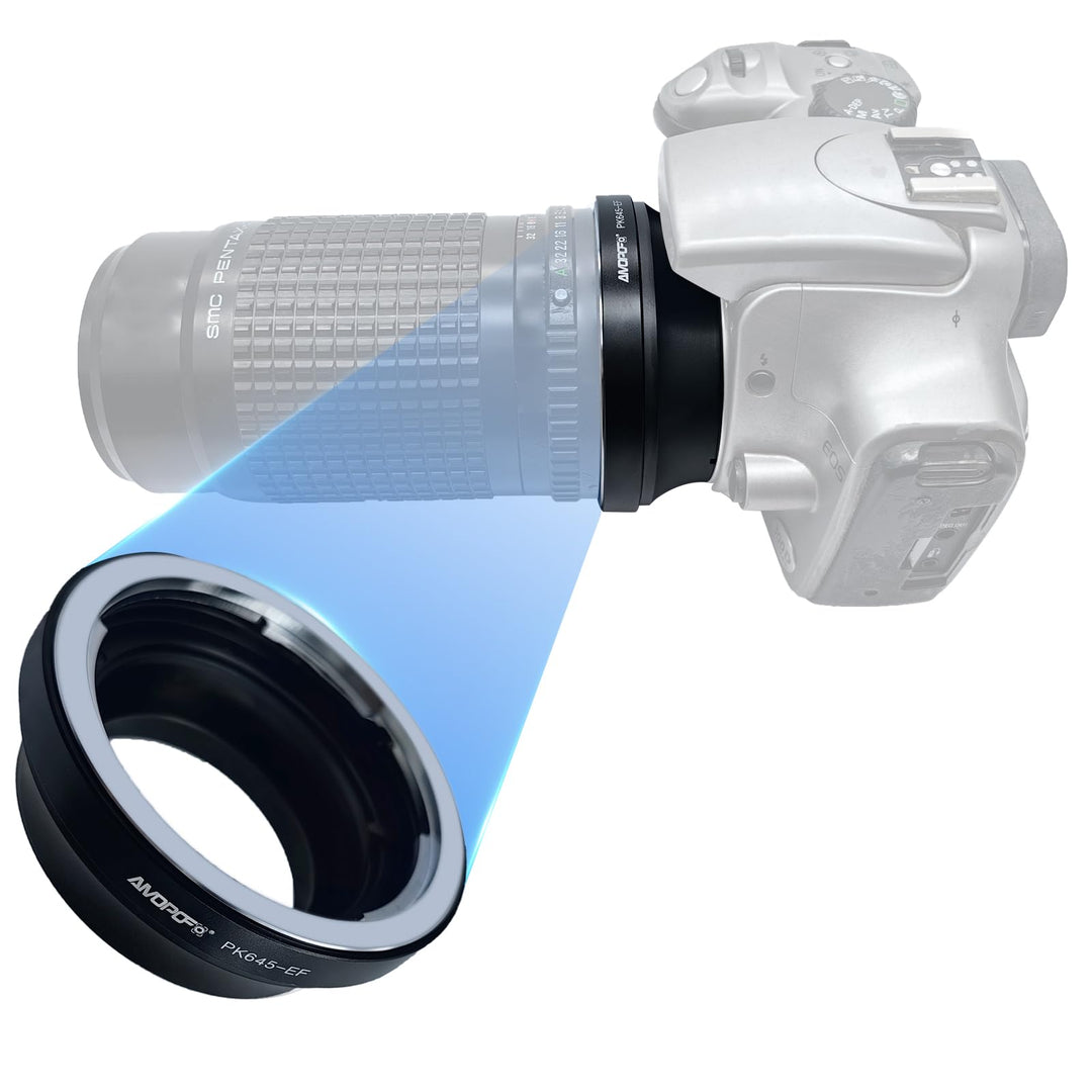 PK645-EOS Objektiv Adapter Adapterring,für PK645 (P645) SLR-Objektiv Kompatibel für EOS EF-S Kamera