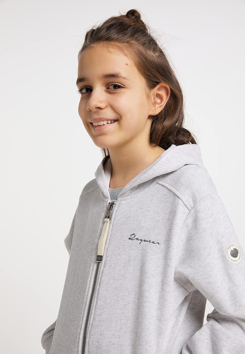 Ragwear Mädchen Sweatjacke oder Hose THEA ZIP ORGANIC Sweatshirt mit Kapuze und Reissverschluss Über