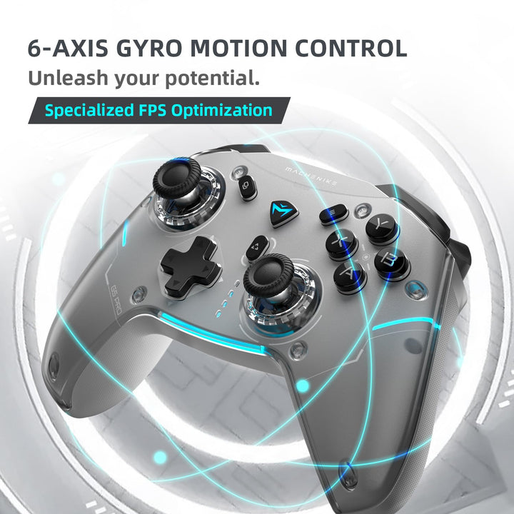 Machenike G5PROMAXSE Gaming PC Controller mit Ladestation, Bluetooth Controller mit Hall Effect Joys