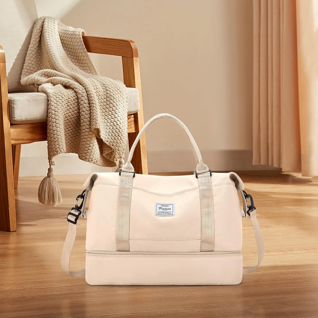 Reisetasche Damen Handgepäck Tasche Sporttasche Weekender Bag Schwimmtasche Wasserdicht Travel Bag D