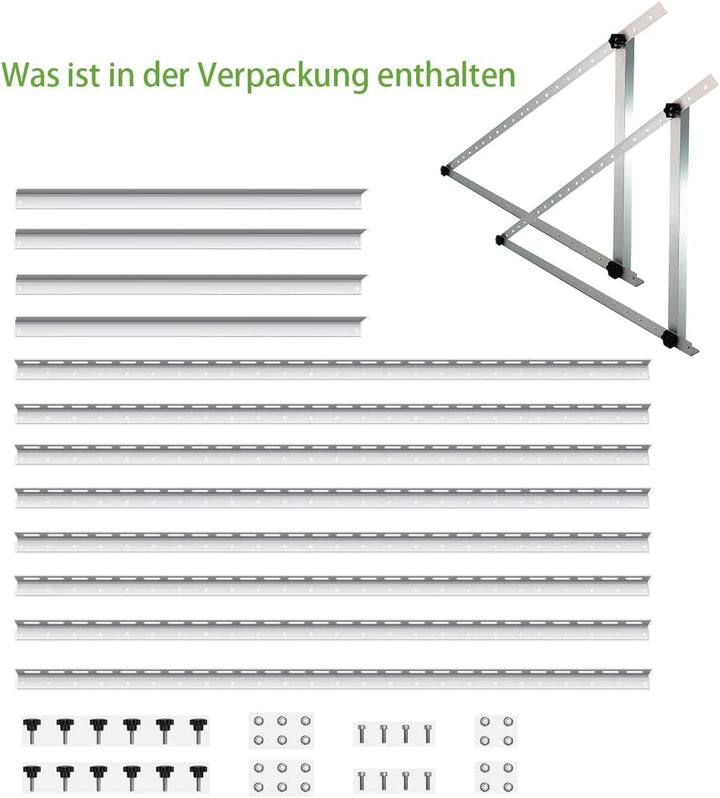TEOV Solarpanel Halterung 1180MM, 4 Stück 46&