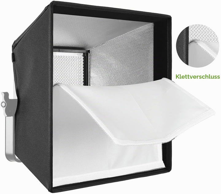 GVM Softbox mit Gitterdiffusor für GVM LED 50RS 672S MB832 520LS 520S 1200D Serie LED Videoleuchte,