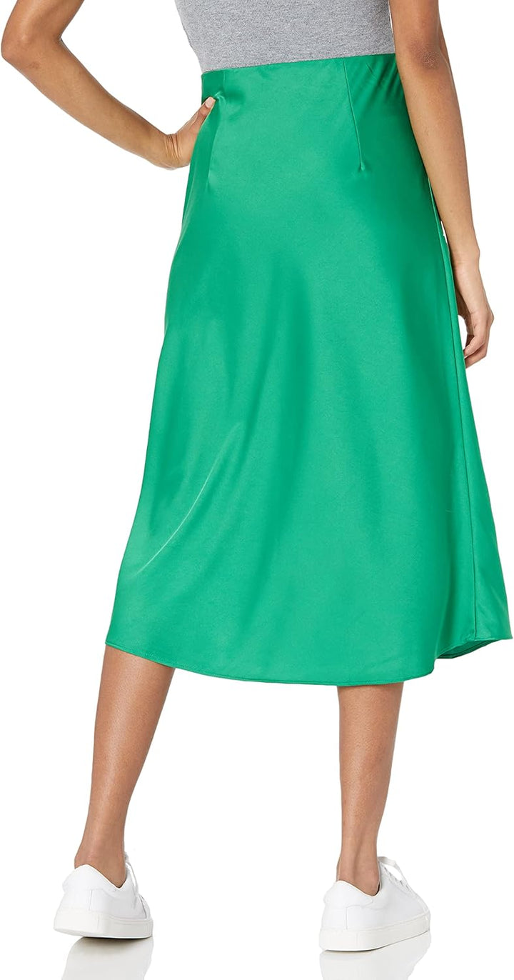 The Drop Damen Maya Rock, seidiger Slip-Skirt-Stil XXL Grosse Grössen Smaragdgrün, XXL Große Gr
