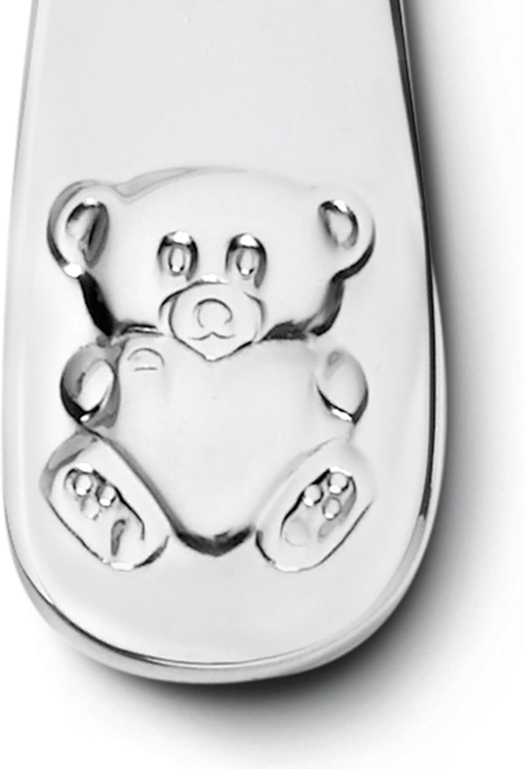 Zilverstad Kinderbesteck Bär mit Herz, 4-teilig, Edelstahl, Silberfarben, 15.5 x 21.5 x 2.5 cm, 4