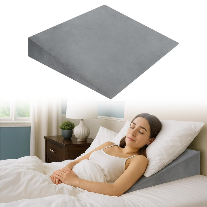 Premium Keilkissen für Bett & Sofa – 2-Zonen-Komfortsystem | Reflux- & Schlafhöherlagerungskissen |