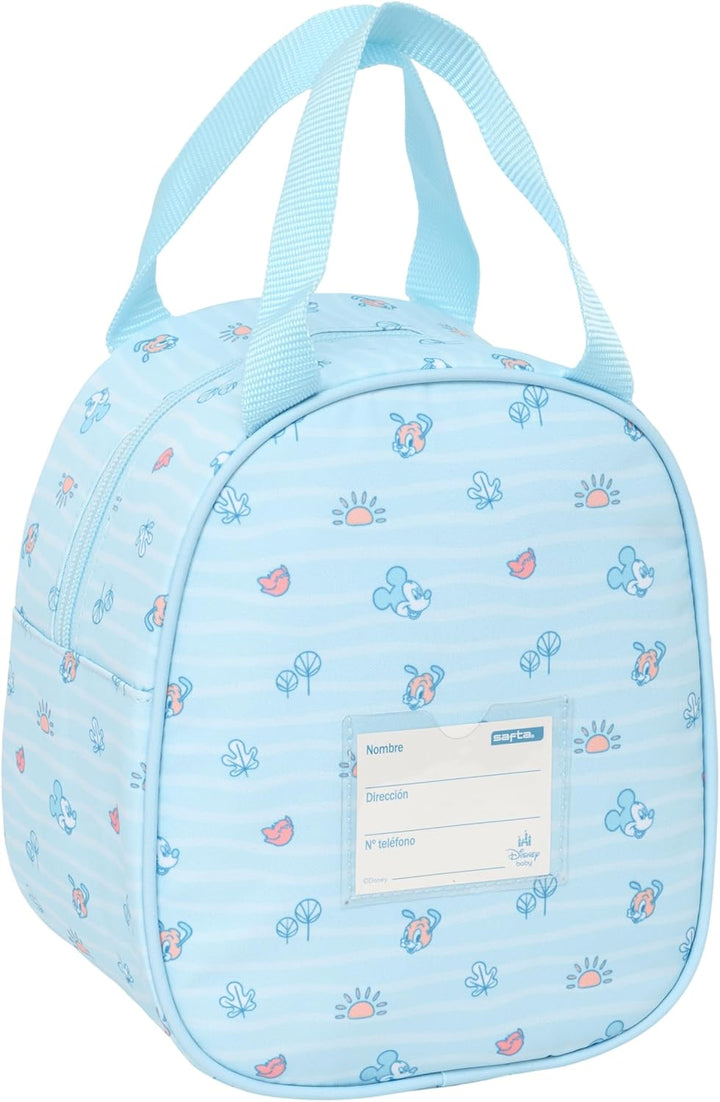 safta MICKEY MOUSE BABY - Lunchtasche, hochwertig und robust, für Mahlzeiten, Freizeit, 19 x 14 x 22
