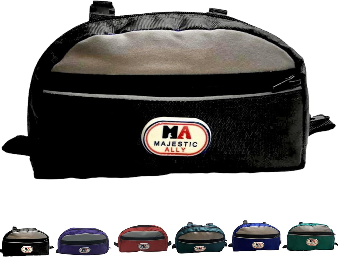 Majestic Ally Nylon Reflektierende Satteltasche für Westernsattel (schwarz), Einheitsgrösse Schwarz
