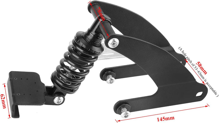 MotuTech Federung hinten für Segway Ninebot ES1 Scooter Elektroroller Vibrationsdämpfer mit Rücklich