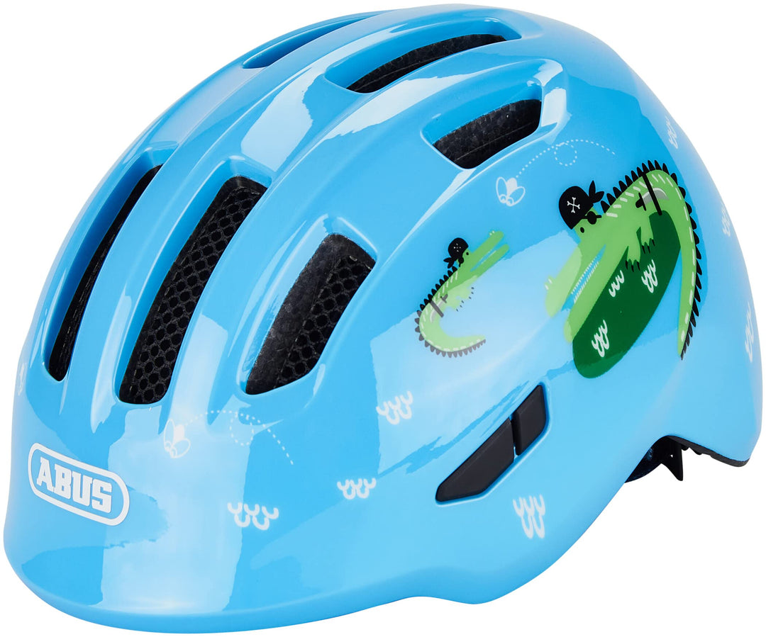 ABUS Kinderhelm Smiley 3.0 - Fahrradhelm mit tiefer Passform, kindergerechten Designs &amp; Platz für ei