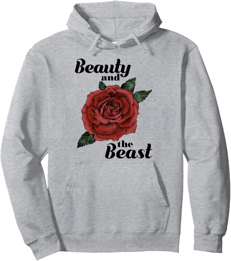 Disney Beauty And The Beast Rose Title Pullover Hoodie