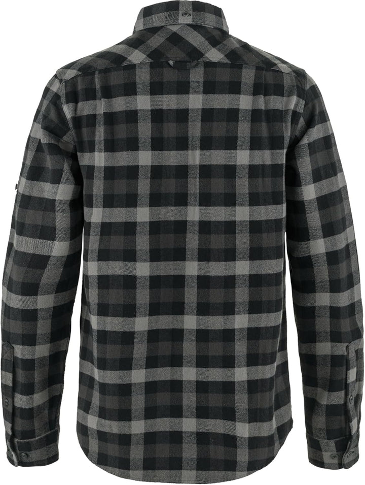 Fjällräven Herren Flanellhemd Sarek Heavy S Black/Grey, S Black/Grey
