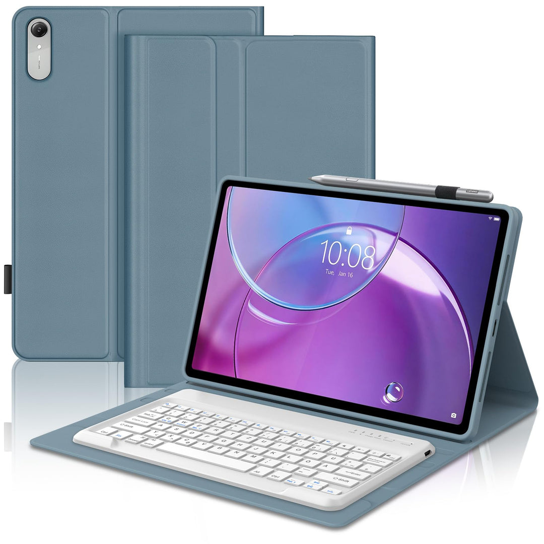Tastatur für Lenovo Idea Tab Pro Gen 2 Tablet 13 Zoll (TB390FU), Blau | Hülle mit Tastatur für Lenov
