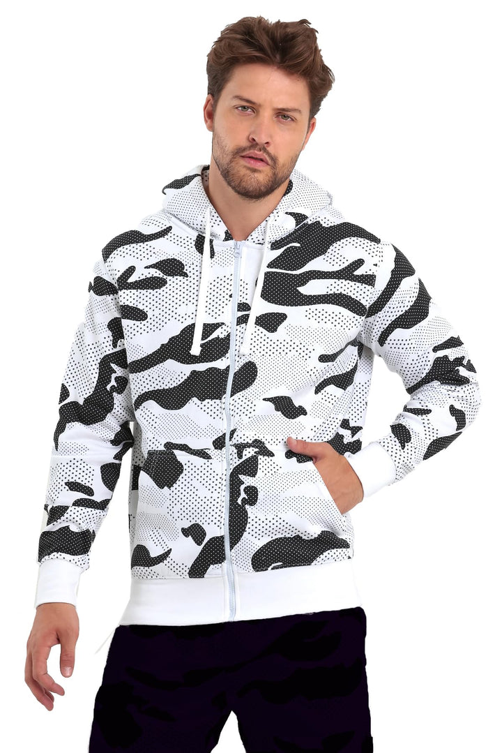 Raff & Taff Herren Zipper Hoodies Kapuzenjacke Sweatjacke Übergangsjacke Jacke Basic Schlicht bis 8X