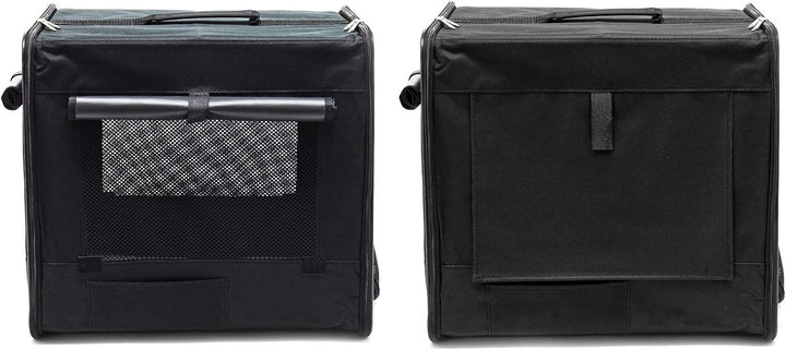 Fudajo Faltbare Transportbox für Hunde, Katzen S (42x36x41 cm), robust, leicht, sicher, Hundebox mit