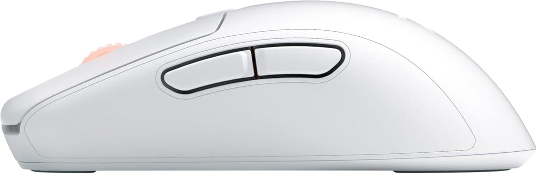 Fnatic BOLT Weisse Kabellose Gaming Maus – Pixart 3370 Sensor, 69g, WiFi & Bluetooth, Akkulaufzeit 1