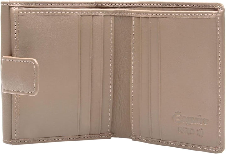 Esquire Peru Geldbörse RFID Leder 10 cm Einheitsgrösse Taupe, Einheitsgrösse Taupe