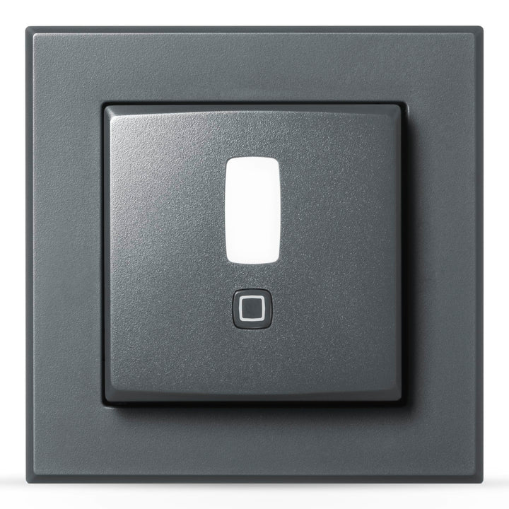 Homematic IP Smart Home Bewegungsmelder im 55er-Rahmen – innen, anthrazit, Zubehör für Smart Home mi
