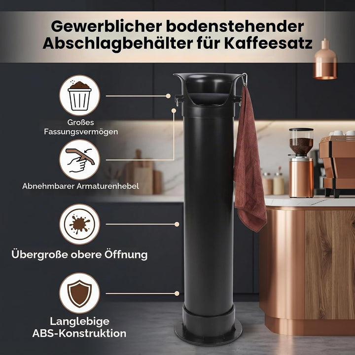 Haofy Kaffee-Klopfbox, Kaffeemühlen-Klopfbox, Kommerzieller, auf Dem Boden Stehender Kaffeesatz-Samm