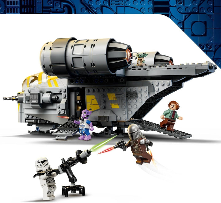 LEGO Star Wars 75447 Razor Crest - The Mandalorian und Grogu Set mit 4 Minifiguren & Grogu Figur - G