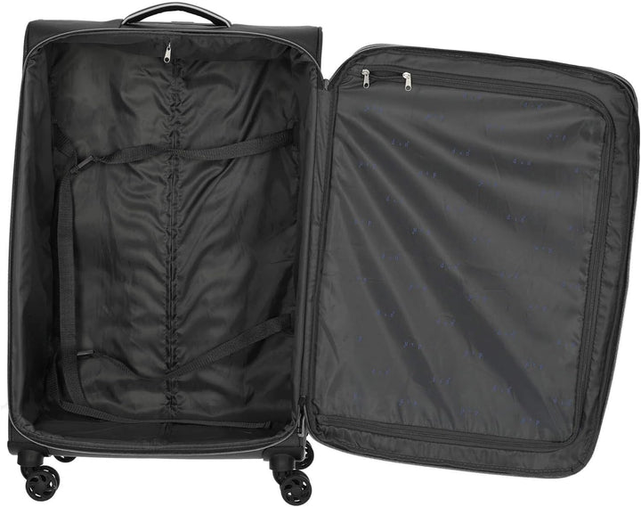 D&N Travel Line 9204-4-Rollen-Trolley L 76 cm blau