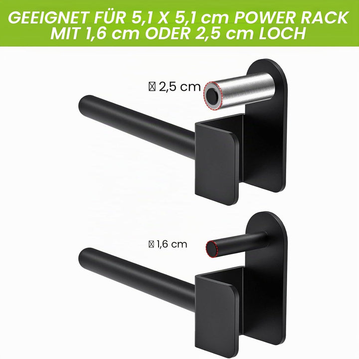 Kipika Hantelscheibenhalter für 2x2 und 3x3 Power Rack - Power Rack Aufsatz für Hantelscheiben - Pas