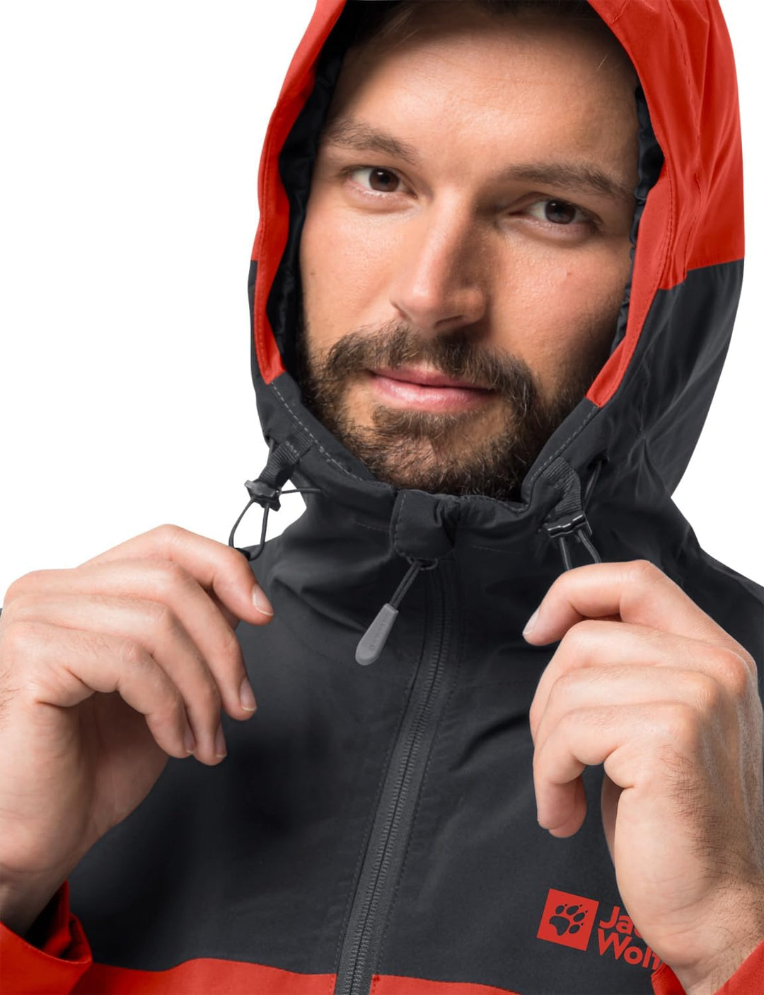Jack Wolfskin Herren Wetterschutzjacke M strong red, M strong red