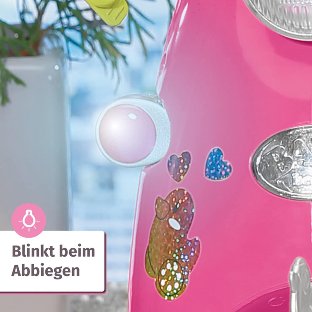 BABY born Zapf Creation 830192 City RC Scooter - ferngesteuerter Puppenroller mit Lichtfunktion, uni