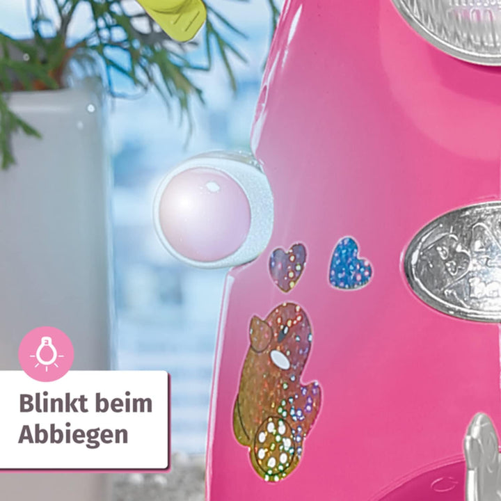 BABY born Zapf Creation 830192 City RC Scooter - ferngesteuerter Puppenroller mit Lichtfunktion, uni
