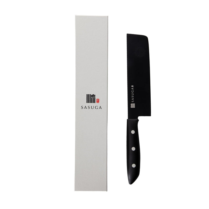 Japanisches Nakiri-Gemüsemesser 165 mm - Made in Japan | Molybdän-Vanadium-Edelstahl | Flache Klinge