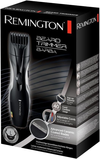 Remington Barttrimmer Herren Set MB320C (keramikbeschichtete Klingen, 9 Längeneinstellungen, Netz-/A