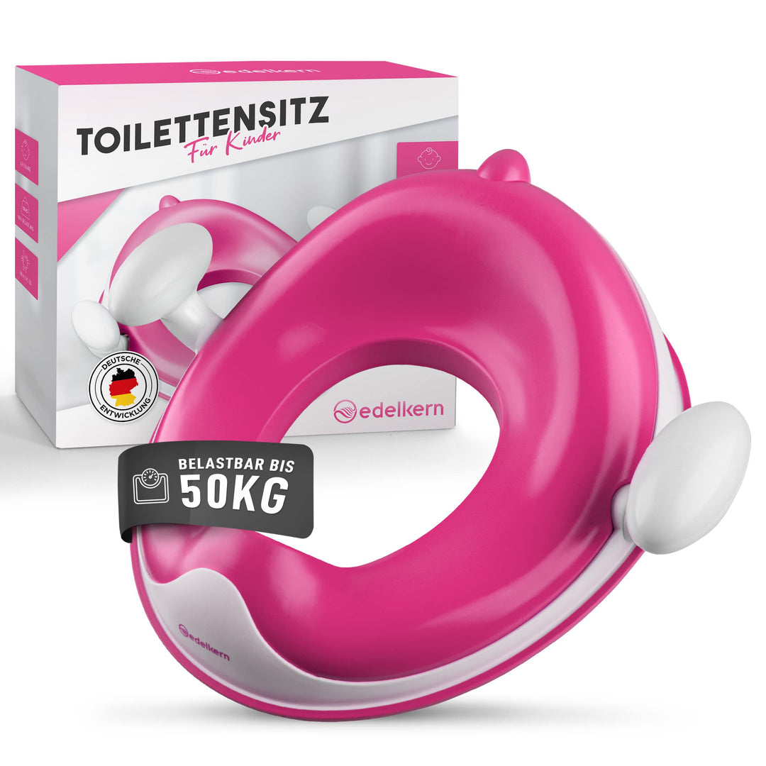 Edelkern Toilettensitz Kinder - Ergonomischer WC Sitz Kinder [bis 50kg] - Universeller Toilettenaufs