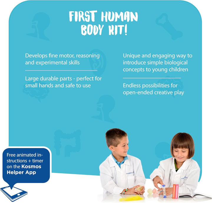 Thames & Kosmos - Kids First: First Human Body - Beginner Educational Science & Anatomy Kit - Fun fo
