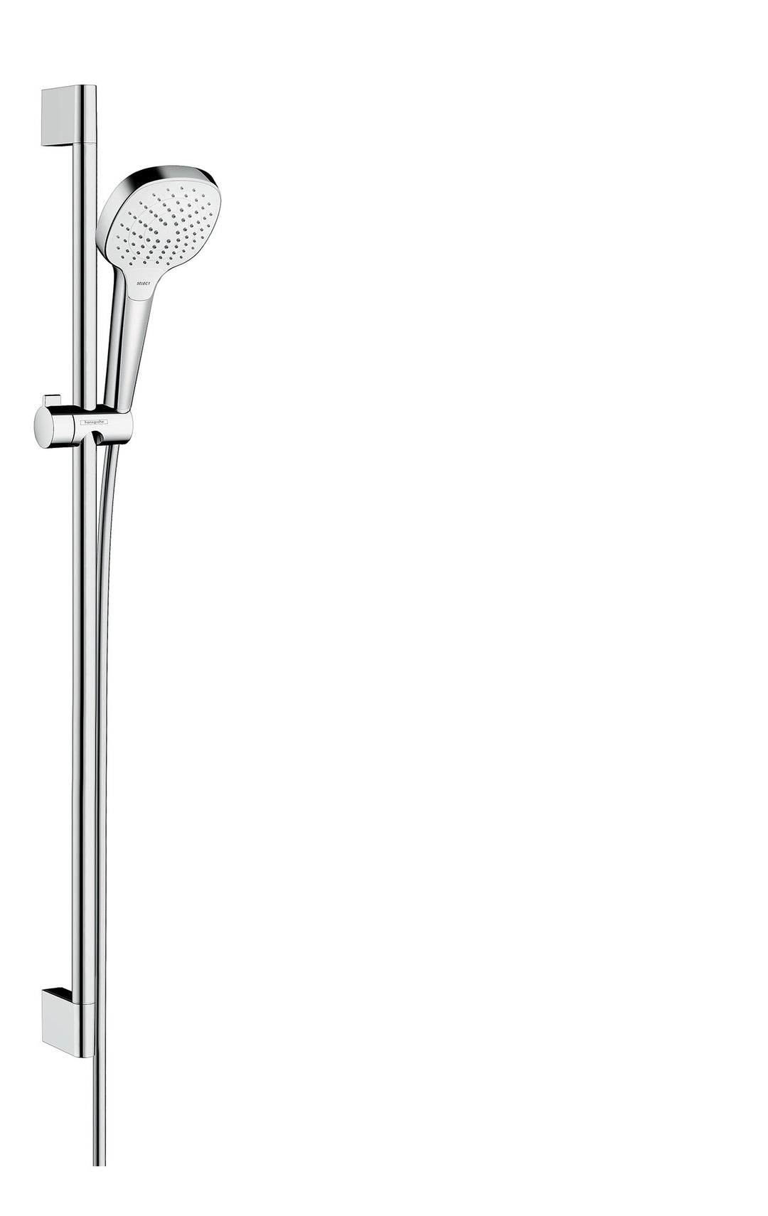 hansgrohe Duschsystem (Duschkopf, Schlauch, Duschstange, Croma Select E Regendusche 0,90m, 3 Strahla