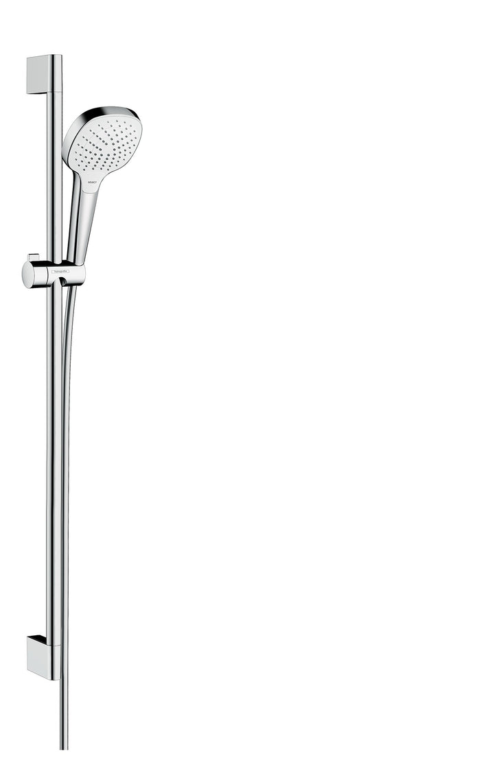 hansgrohe Duschsystem (Duschkopf, Schlauch, Duschstange, Croma Select E Regendusche 0,90m, 3 Strahla