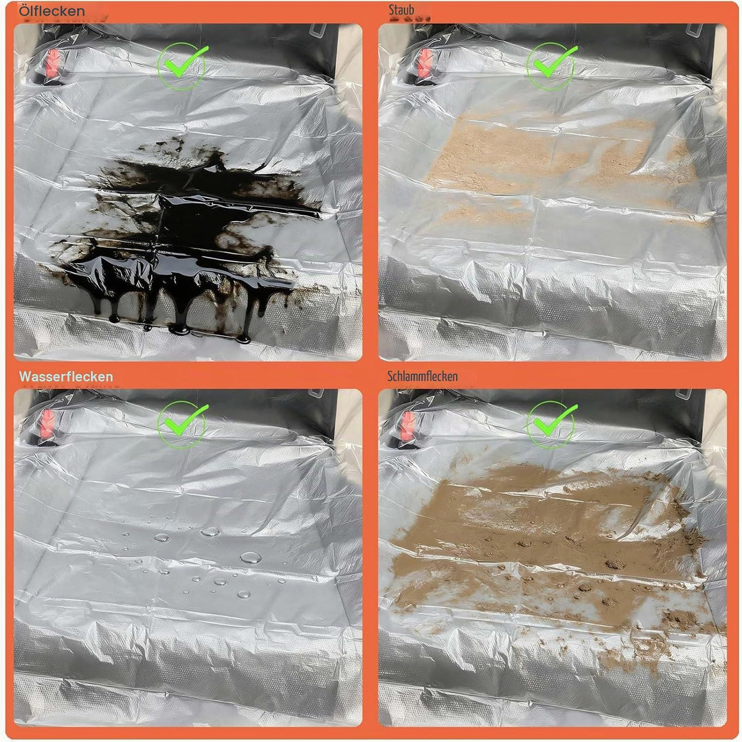 Einweg-Autositzbezüge aus Kunststoff, Fahrzeugsitzschutz, dick/einzeln gefaltet (20 g x 50 Stück)
