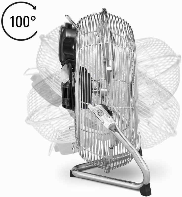 TROTEC Bodenventilator TVM 12 – 37 Watt, Neigungswinkel 100°, 3 Stufen, Ø 30 cm, kippfester Stand, l