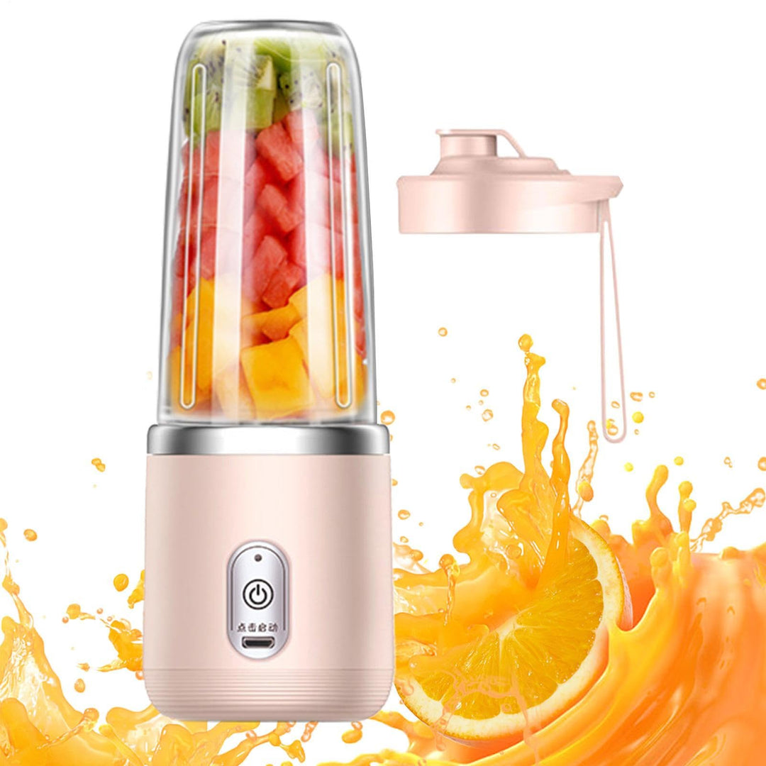 Tragbarer Mixer, 400 ml, Milchshake- und Saftmixer, Handmixer für Shakes, Reise-Entsafter, Becher mi