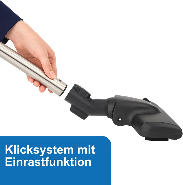 DeClean Bodendüse Bürste kompatibel mit Miele Staubsauger C1, C2, C3, Complete, Compact, Classic, S8