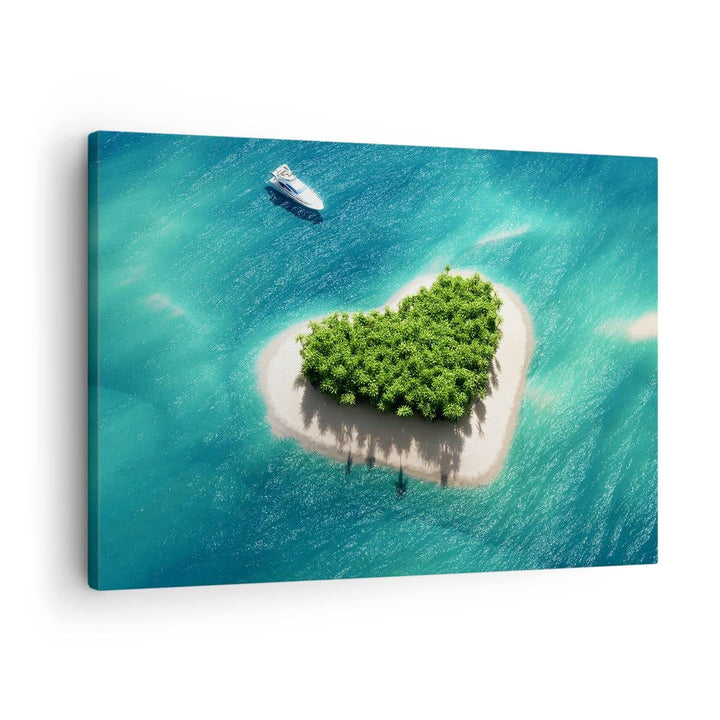 Bilder auf Leinwand Sail Insel Meer Aussicht Natur Leinwandbild 70x50cm Wandbilder Dekoration Wohnzi