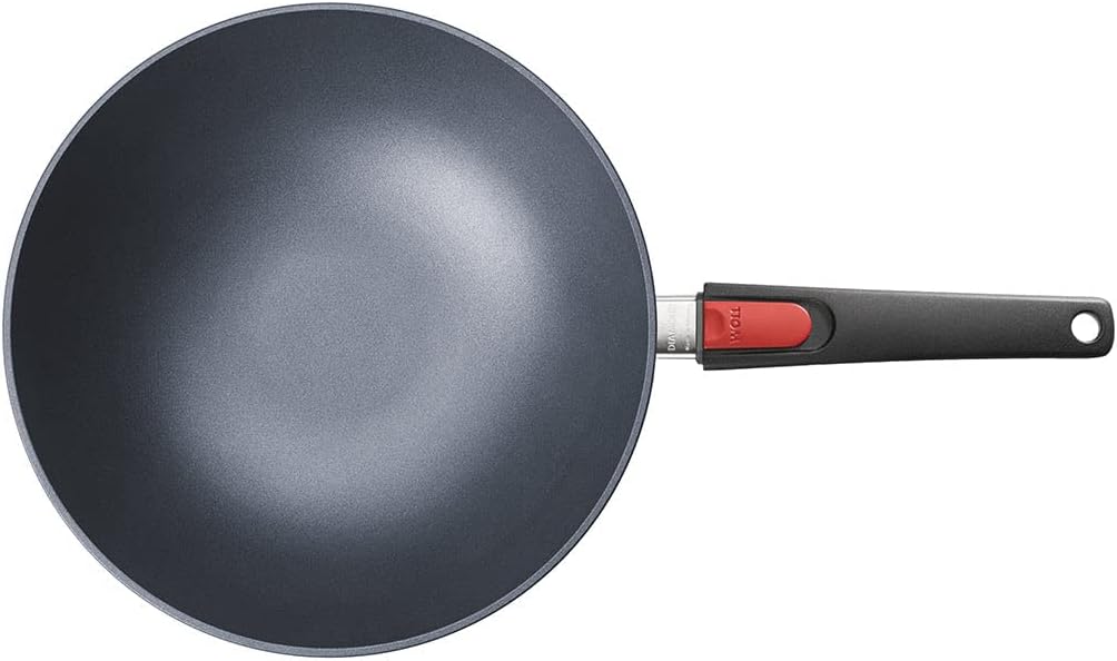 Woll Diamond Lite Induktions-Wok mit abnehmbarem Griff, 30 cm, mit Deckel, in Geschenkbox