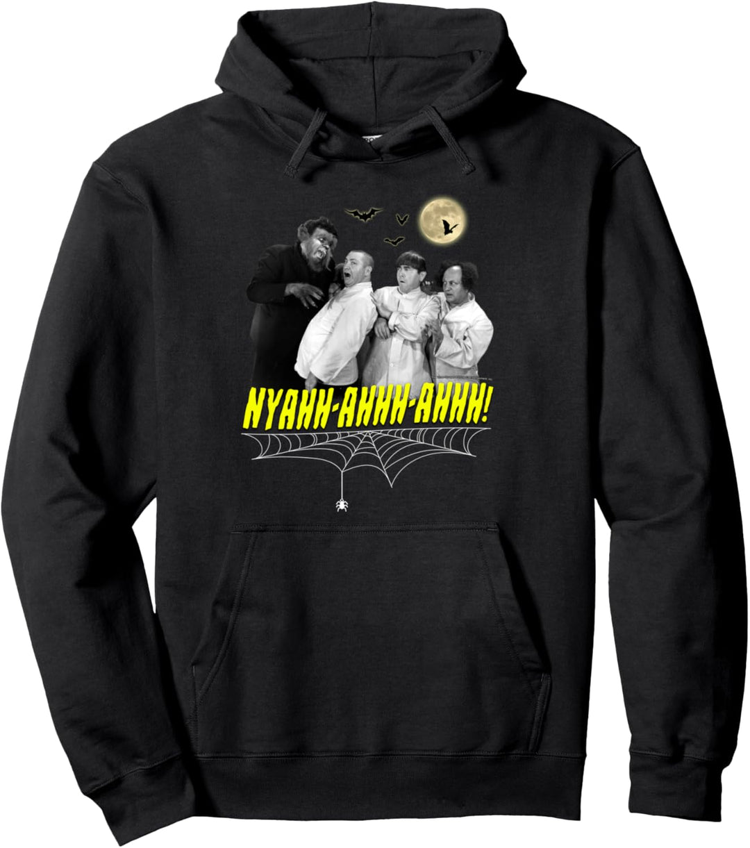 TTS- The Three Stooges NYAHH-AHHH-AHHH! Wolfman Pullover Hoodie