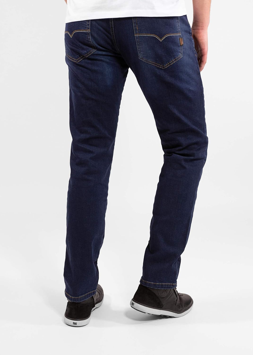 John Doe Ironhead XTM Motorrad Jeans 5 Pocket Style Atmungsaktiv mit Protektoren 28W / 30L Blau, 28W