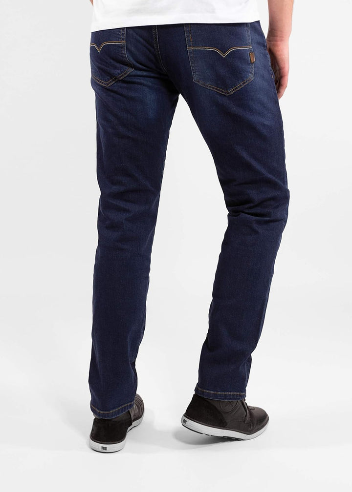 John Doe Ironhead XTM Motorrad Jeans 5 Pocket Style Atmungsaktiv mit Protektoren 28W / 30L Blau, 28W