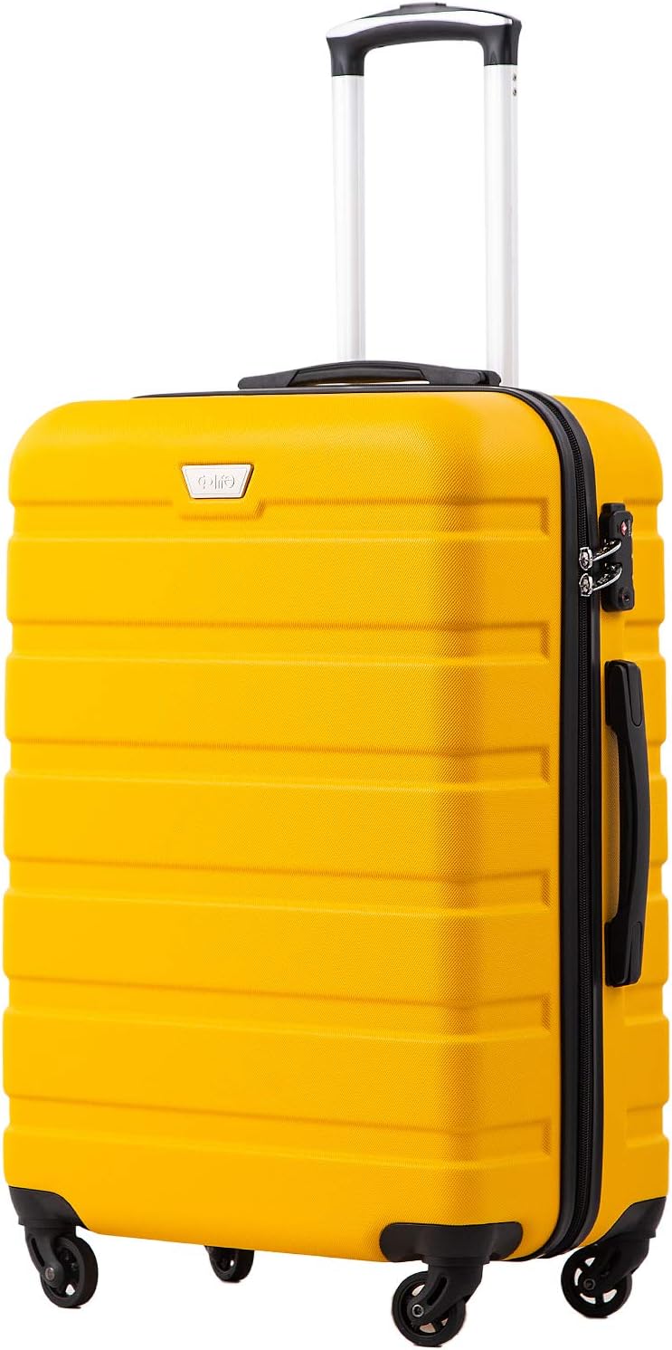 COOLIFE Hartschalen-Koffer Trolley Rollkoffer Reisekoffer ardschale Boardcase Handgepäck mit TSA-Sch