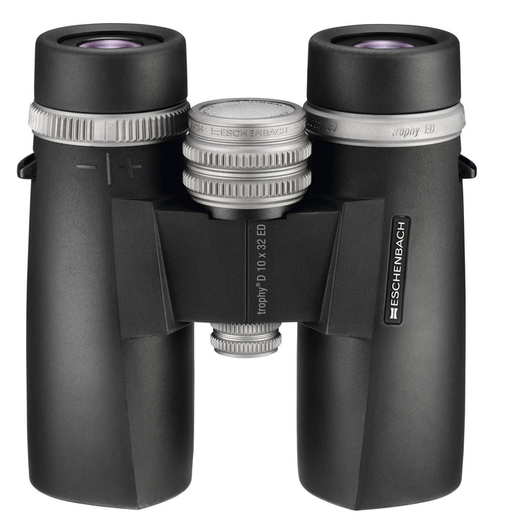 Eschenbach Optik Fernglas trophy D 10x32 ED, grosses Sehfeld, Weitwinkeloptik, wetterfest, schwarz,