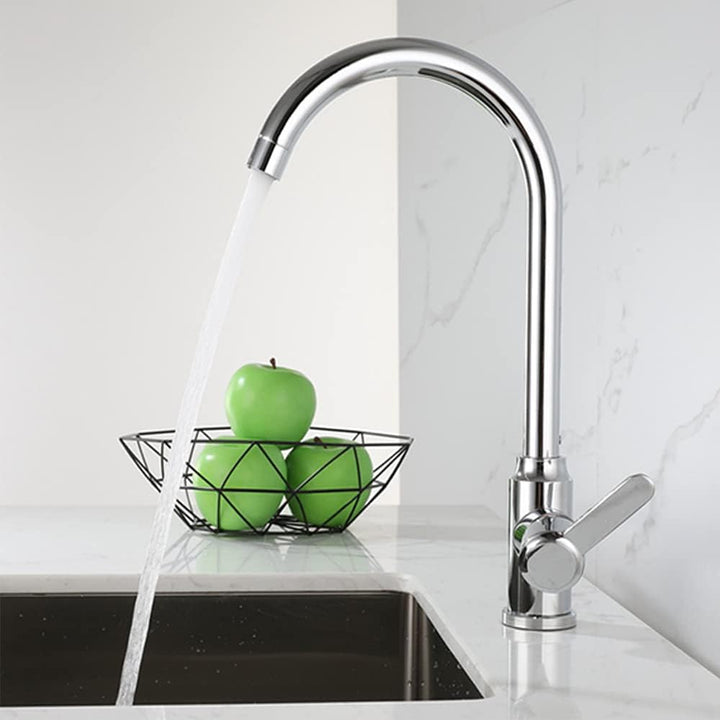 Wasserhahn Küche, Küchenspüle Einhebelmischer, Edelstahl Waschtischarmatur, Einhebel Mischbatterie,