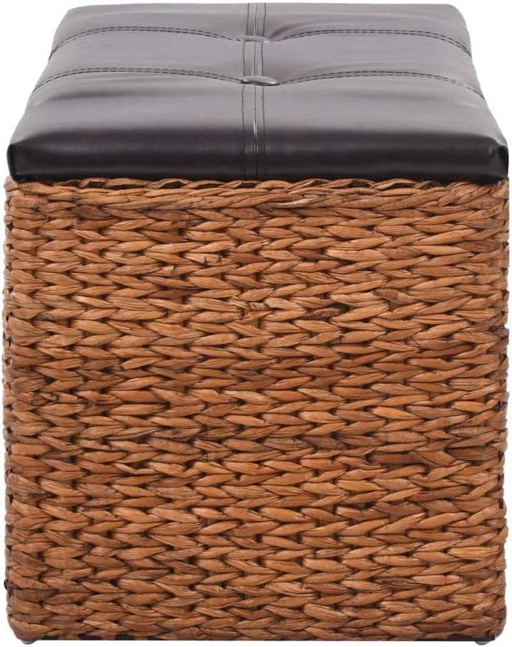 homiuse Sitzbank 71x40x42 cm mit 2 Körben und Gepolsterter Sitz Sitzhocker Hocker Bank Aufbewahrungs