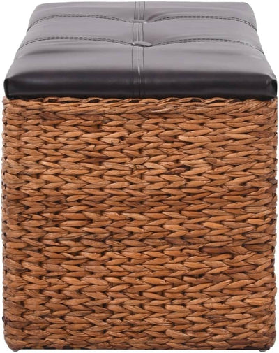 homiuse Sitzbank 71x40x42 cm mit 2 Körben und Gepolsterter Sitz Sitzhocker Hocker Bank Aufbewahrungs