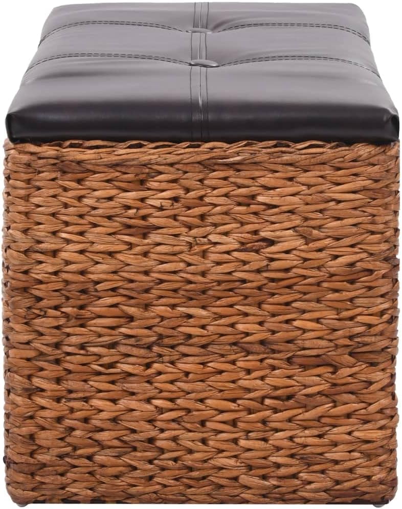 homiuse Sitzbank 71x40x42 cm mit 2 Körben und Gepolsterter Sitz Sitzhocker Hocker Bank Aufbewahrungs